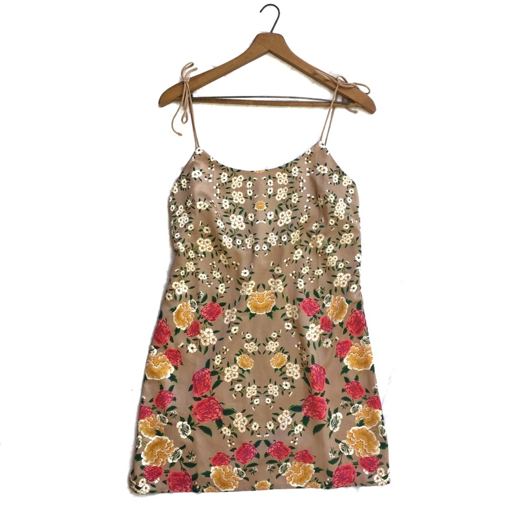 {NBD} Revolve Frieda Floral Mini Dress Tie Strap